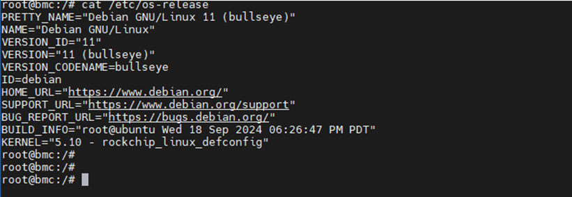 BMC OS Release Query Command Line Schematic Diagram