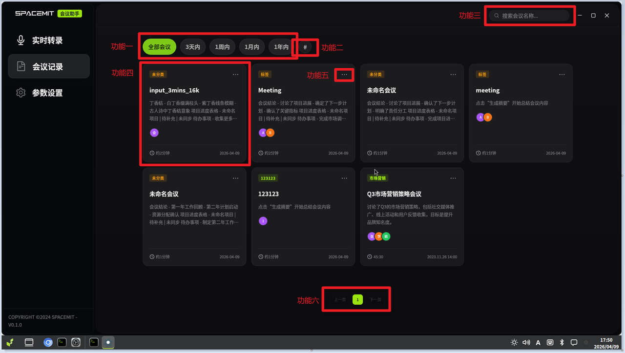 会议记录概览