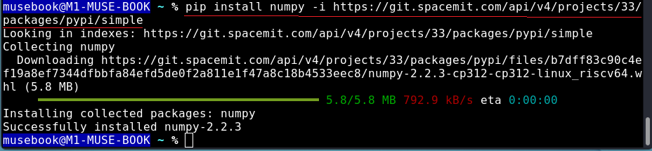 Install numpy