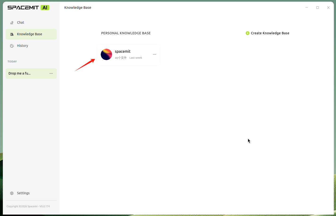 Pre-loaded knowledge base