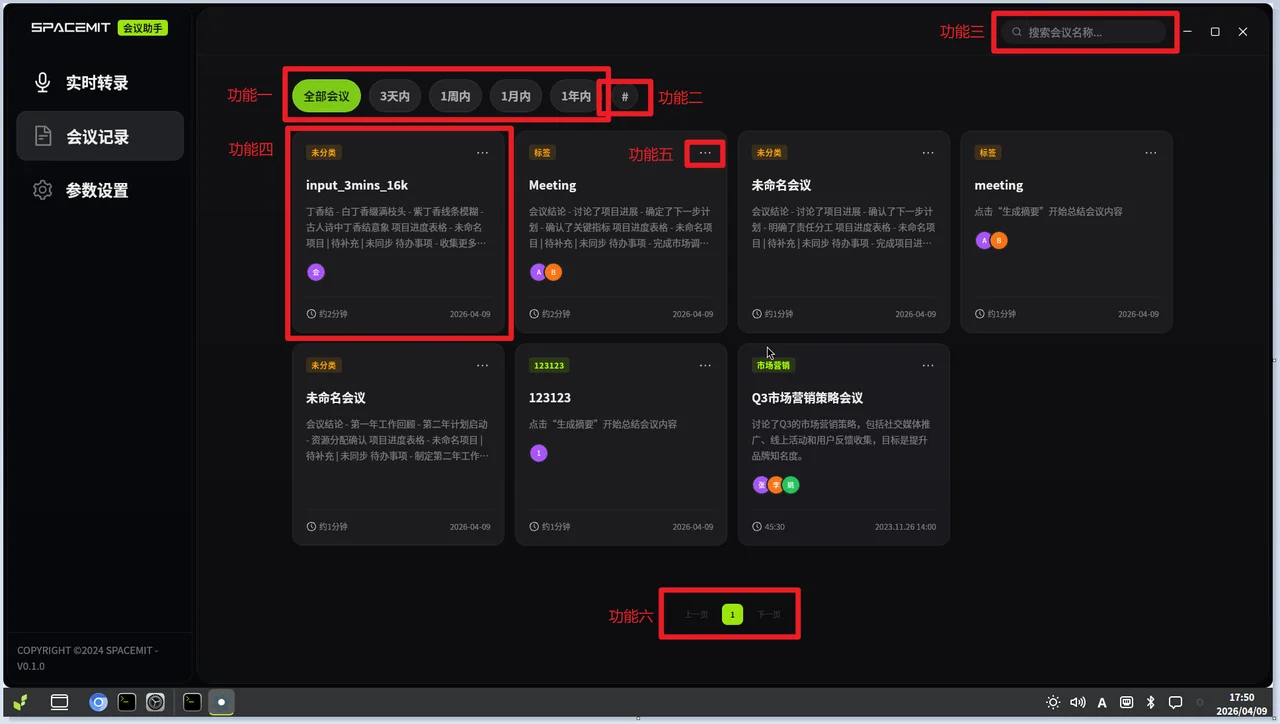 会议记录概览
